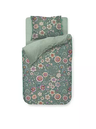 PIP STUDIO | Perkal Bettwäsche VIVA LAS FLORES 70x90cm/140x200cm Green | 